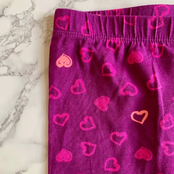 GYMBOREE Hearts Pattern Capri Leggings SIZE L (10-12) NWT - Picture 2 of 3